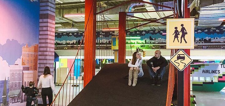 Входной билет для ребенка в новый детский парк автогородок «Turbo Pixel City»  со скидкой