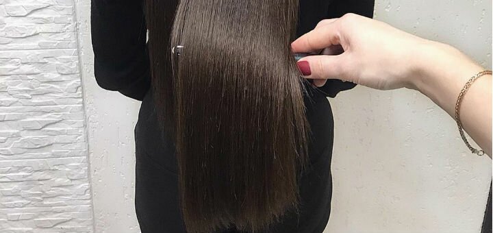 Hair straightening with keratin at the courses «Bless Academy» in Odessa. Sign up for the promotion.