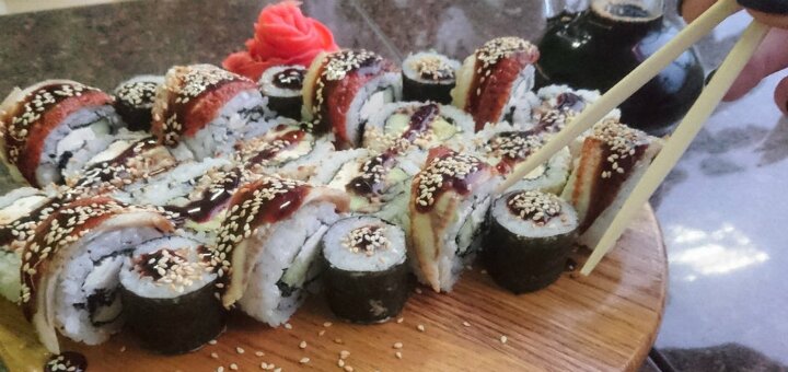 Discounts restaurant "Happy Sushi"
