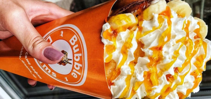 Discount on waffles at bubble dream waffle bar