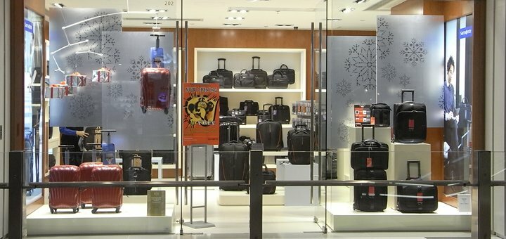 Discounts shop of bags and suitcases "samsonite"