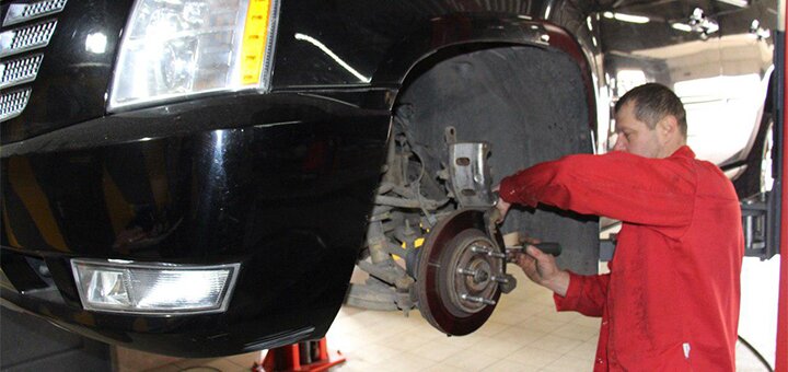 Special offer for a technical inspection of a car in a Pit Stop Garage service station in the Dnieper
