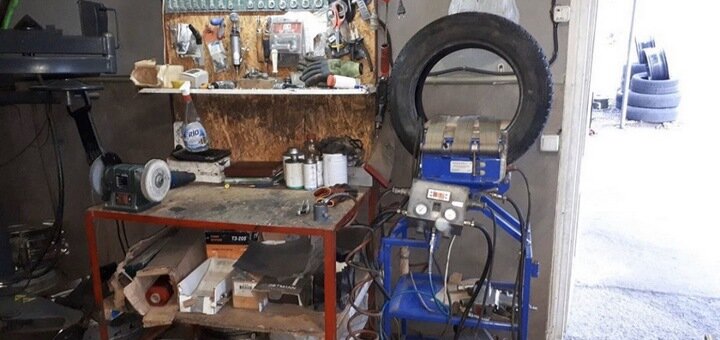 Hot vulcanization at the workshop «Shinomontazh777» in the Dnieper. Sign up for the action.