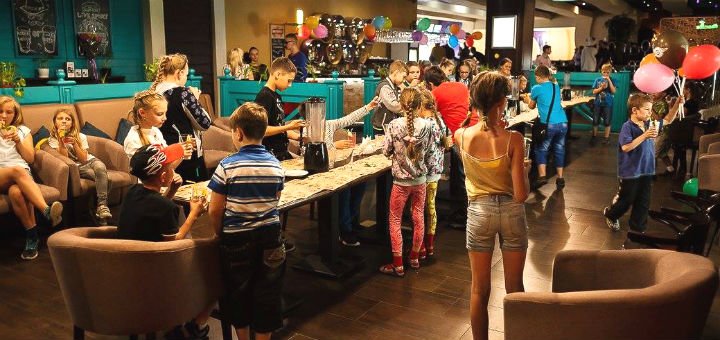 Children's holiday in the entertainment center Atmosphere in Kharkov. Order the organization of children's parties for the action.
