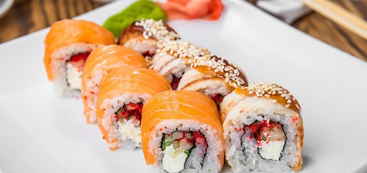 Sushi with delivery from the Terra Mare restaurant in Vinnitsa. Order sushi delivery at a discount.