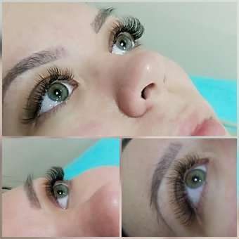 Eyelash extension at the Chery studio in Odessa. Sign up for the promotion.